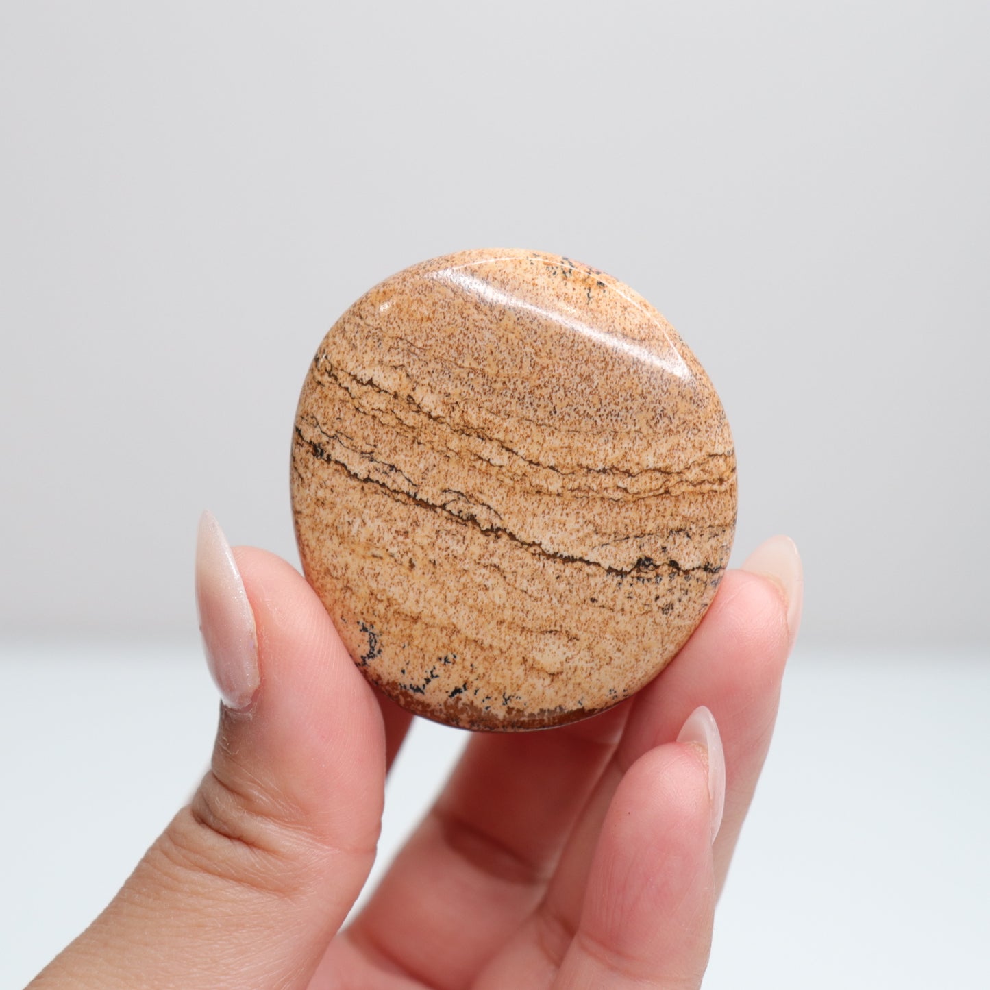 Picture Jasper Flat Stone | 35