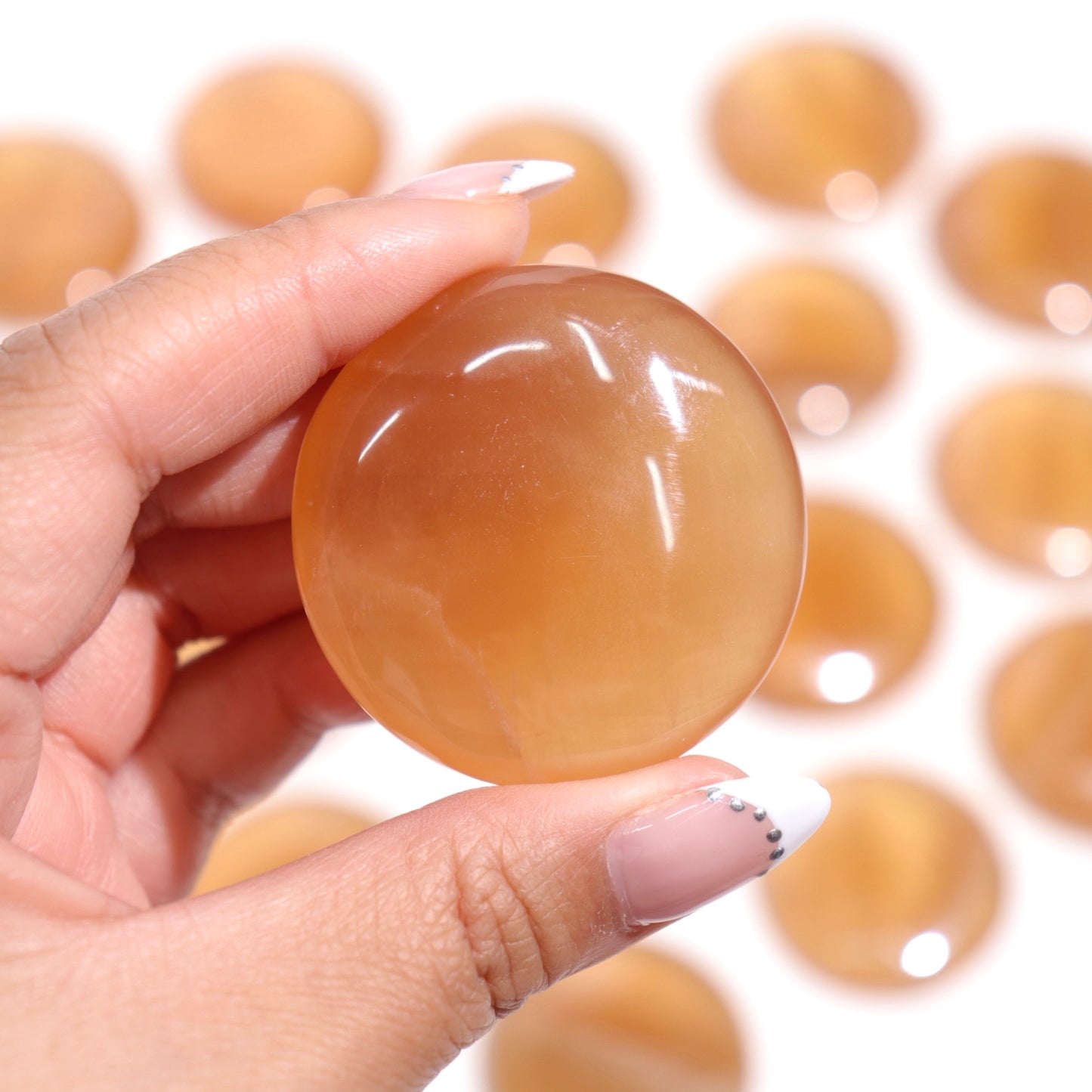 Honey Calcite Flat Stones