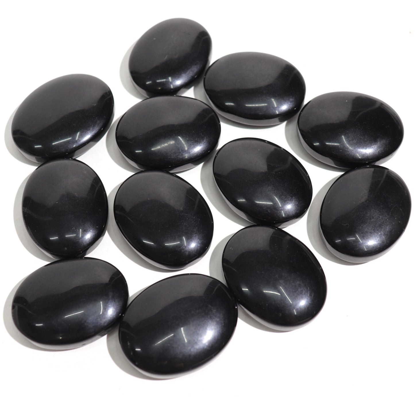Black Obsidian Palm Stones