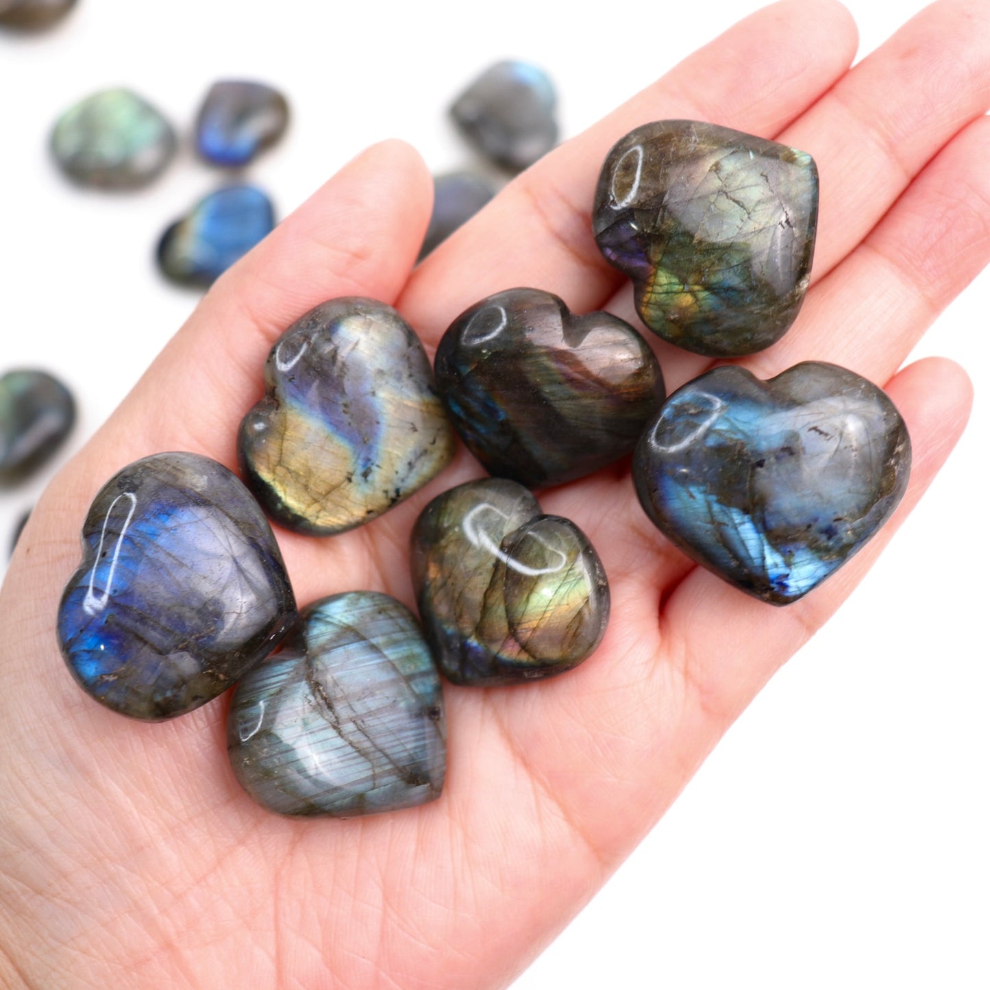 Labradorite Mini Hearts