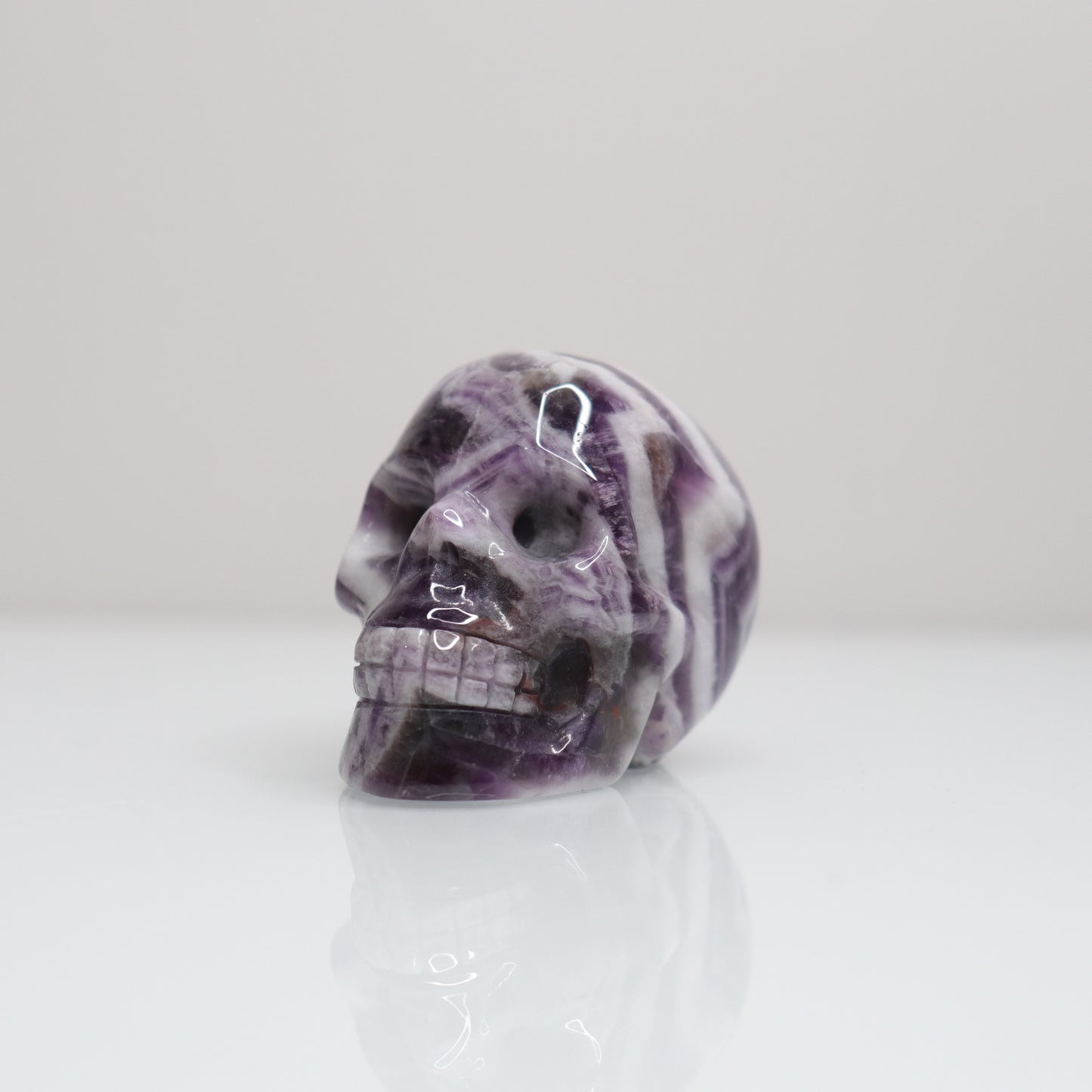 Chevron Amethyst Skull