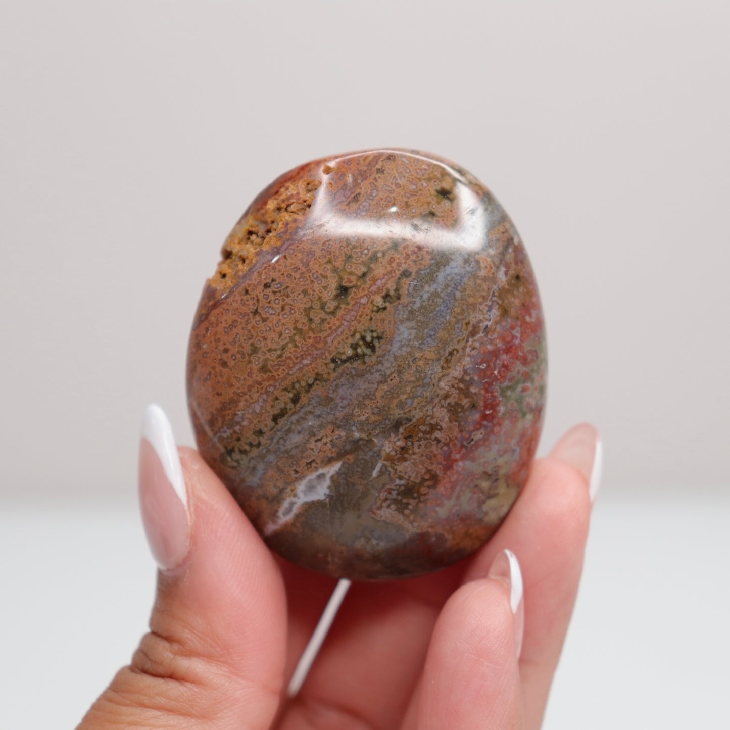 Ocean Jasper Palm Stone | B