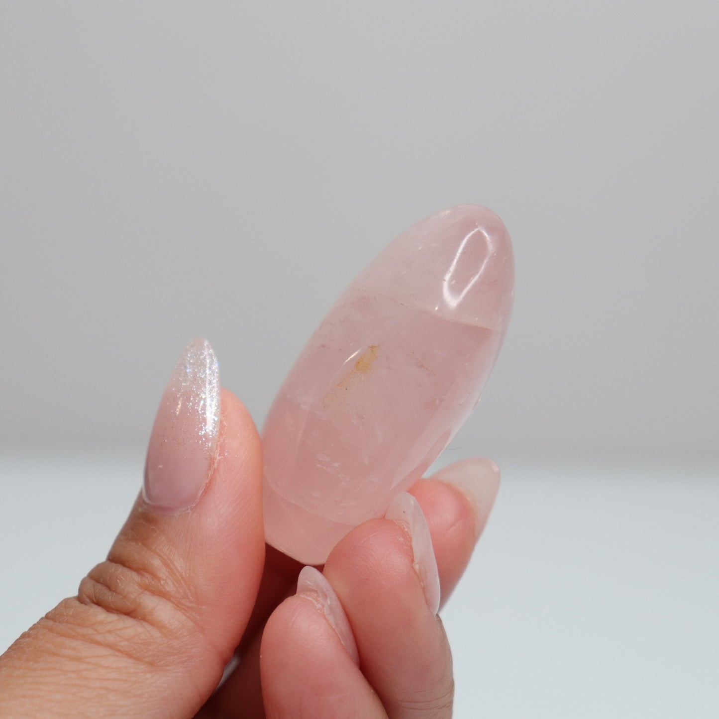 Rose Quartz Palm Stone 46