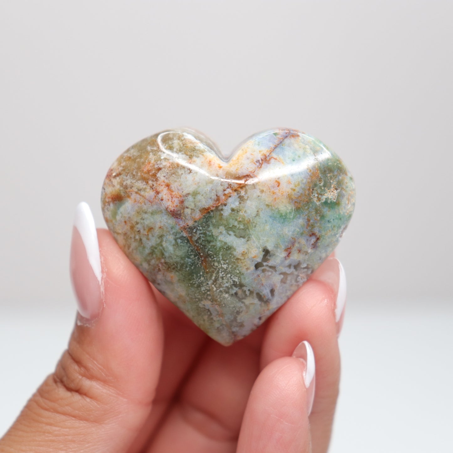 Moss Agate Heart | E