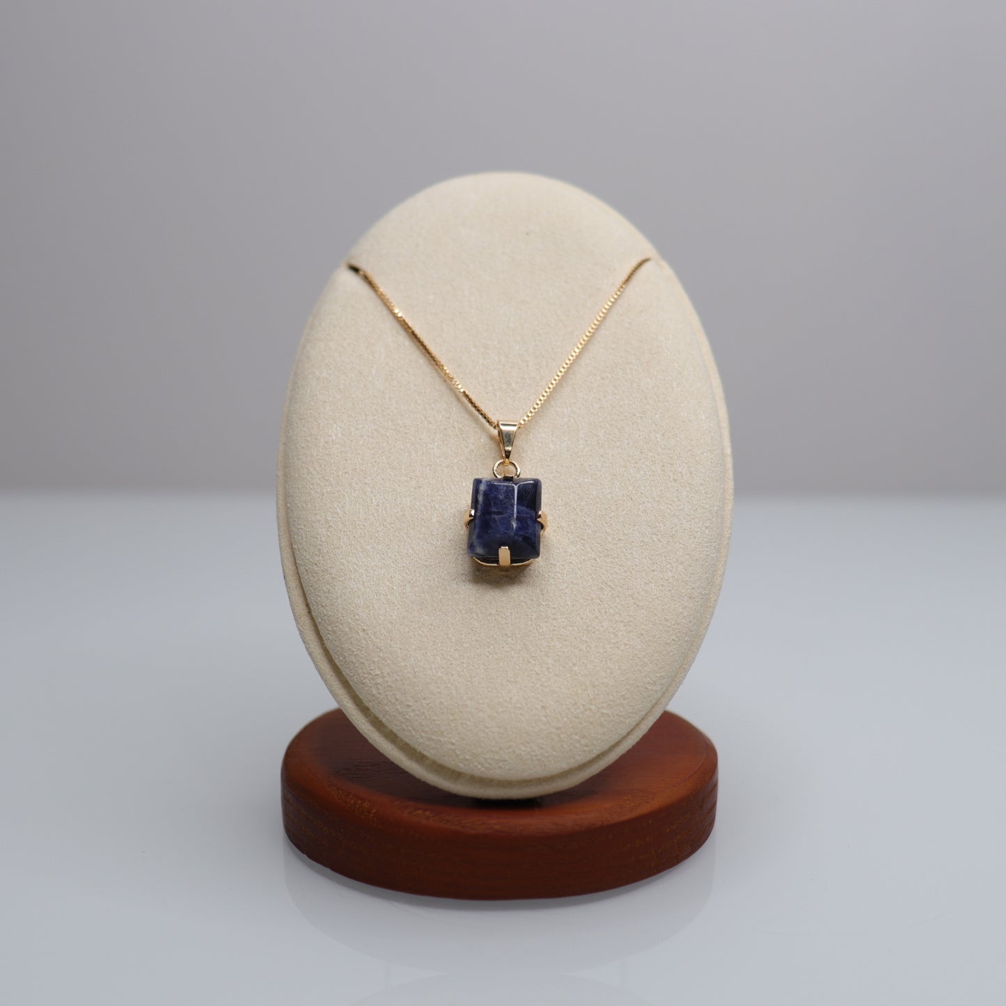 18k Gold Plated Sodalite Necklace | 4