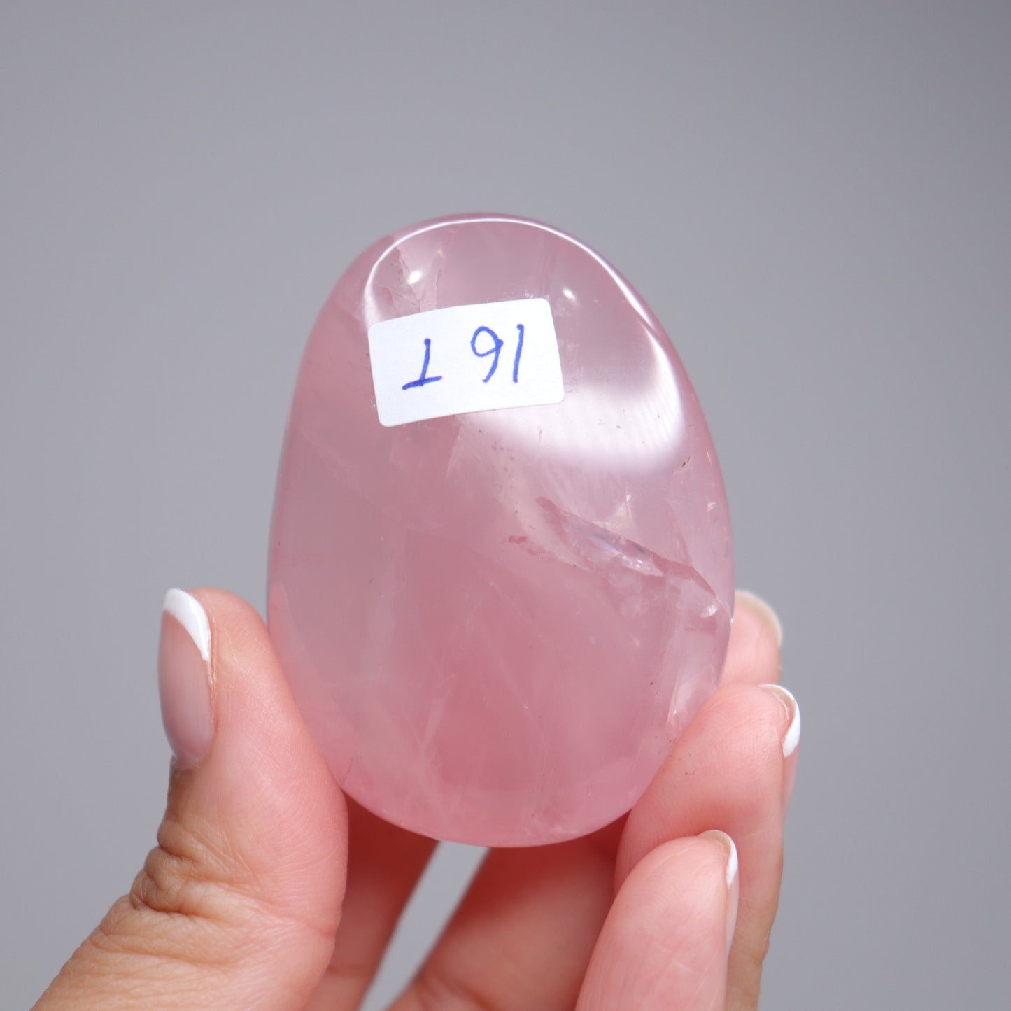 Rose Quartz Palm Stone w/Stars | 2