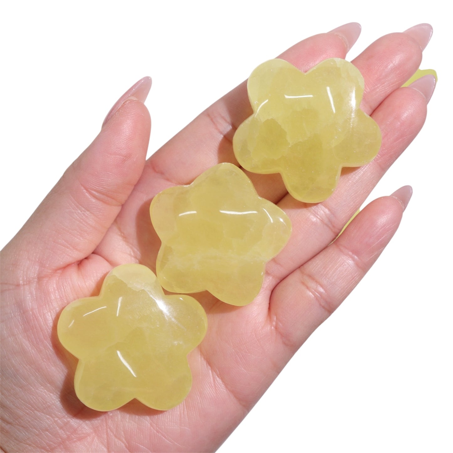 Lemon Calcite Flowers