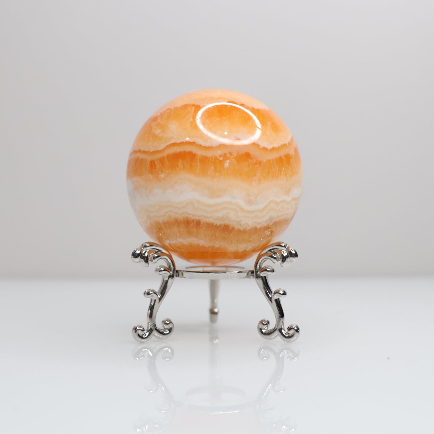 Orange Calcite Sphere | 4