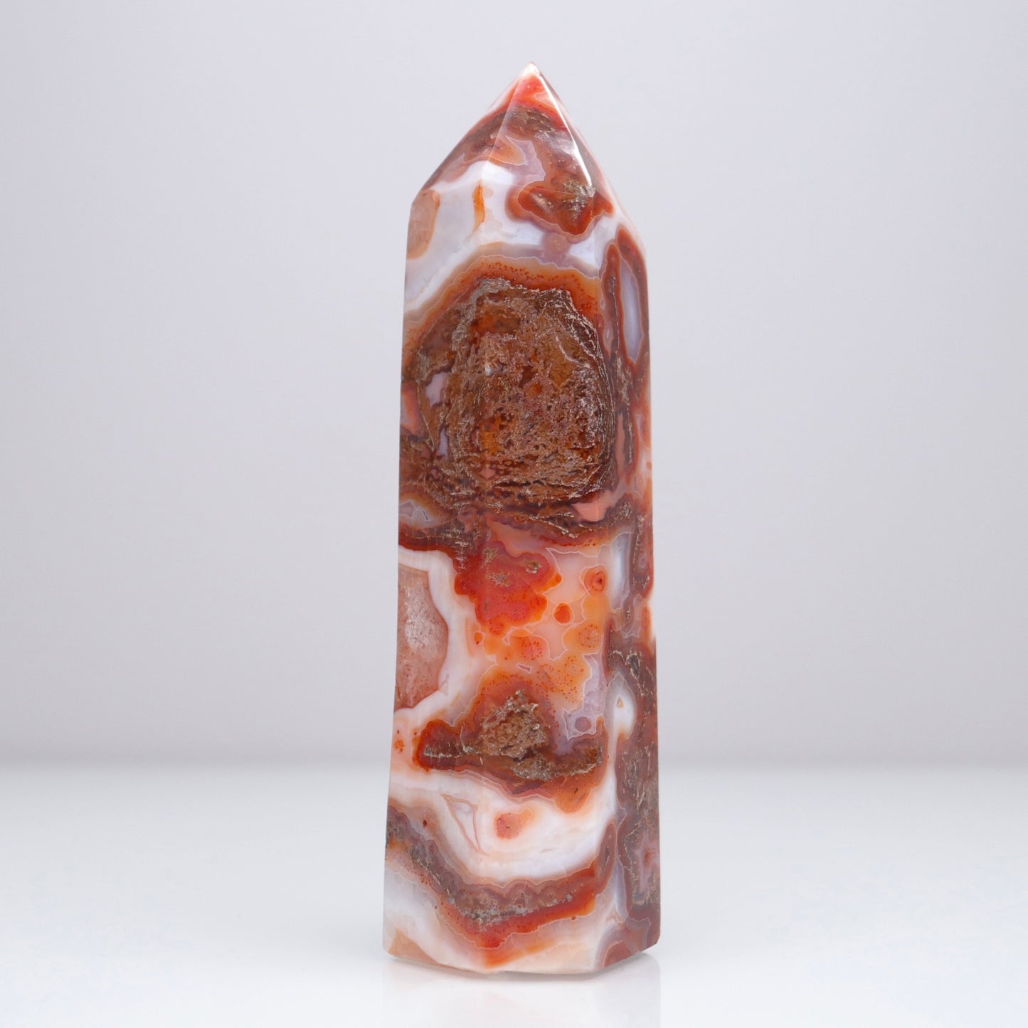 Carnelian X Moss Agate Tower | 2