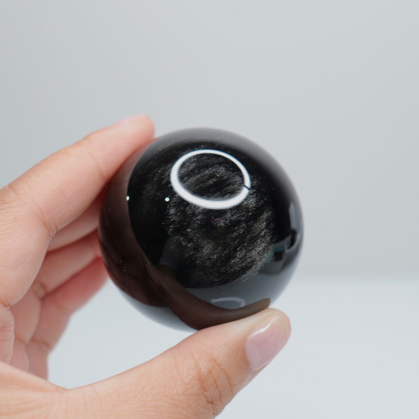 Silver Sheen Obsidian Sphere | 7
