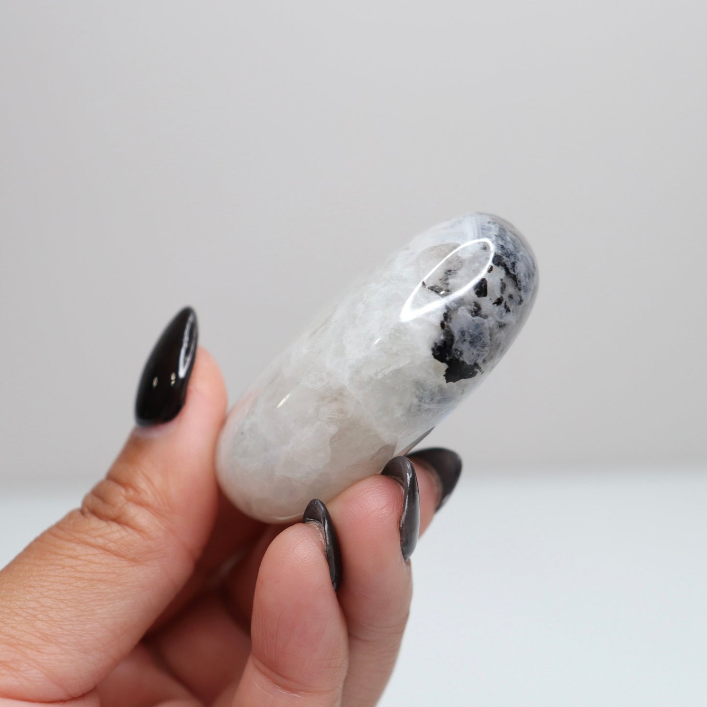 Rainbow Moonstone Palm Stone 61