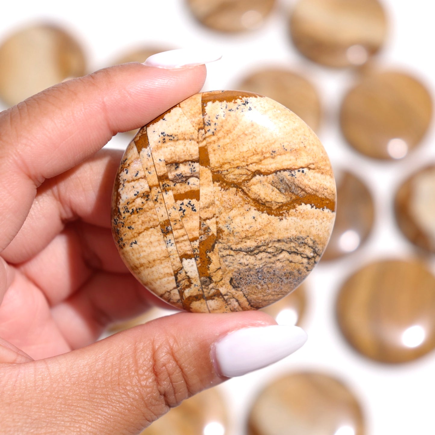 Picture Jasper Flat Stones