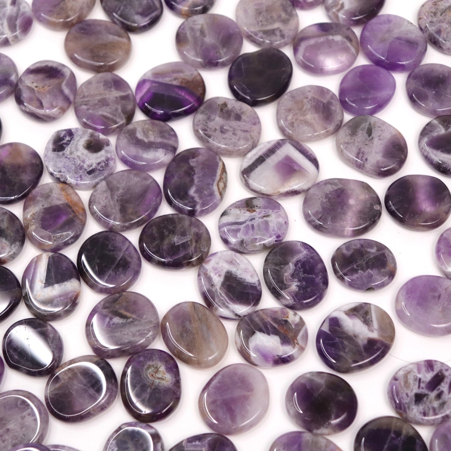 Dream Amethyst Mini Flat Palm Stones