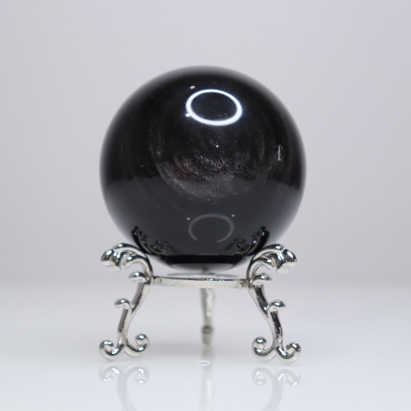 Silver Sheen Obsidian Sphere | 2