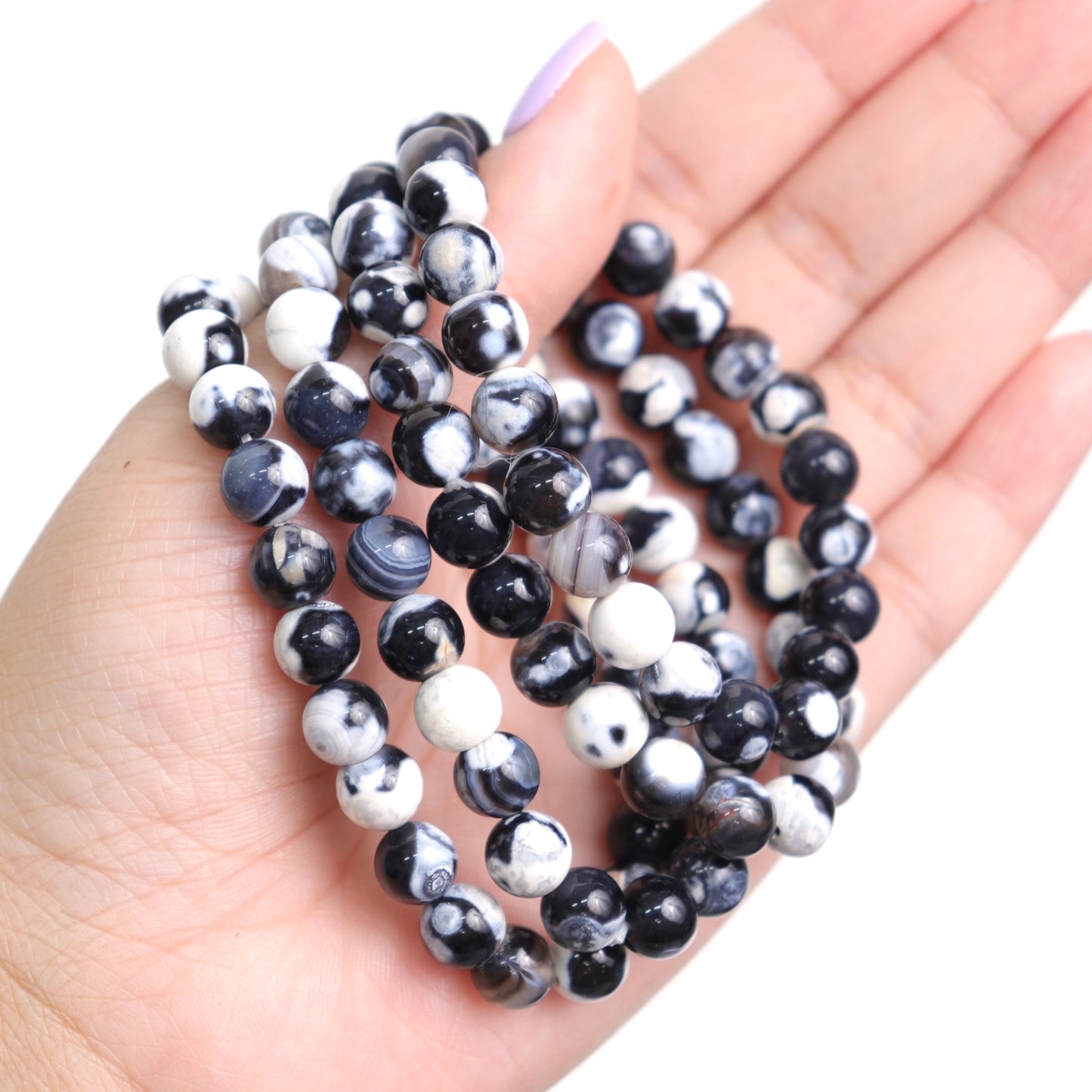 Orca Agate Bracelet | 8mm