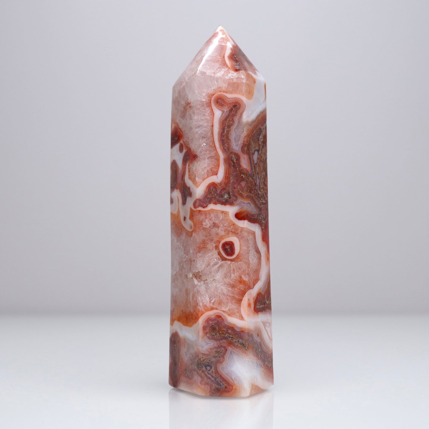 Carnelian X Moss Agate Tower | 2