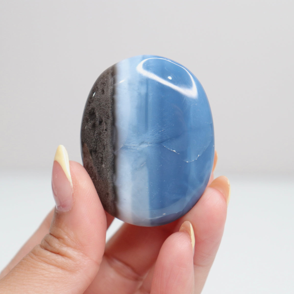 Blue Opal Palm Stone 6