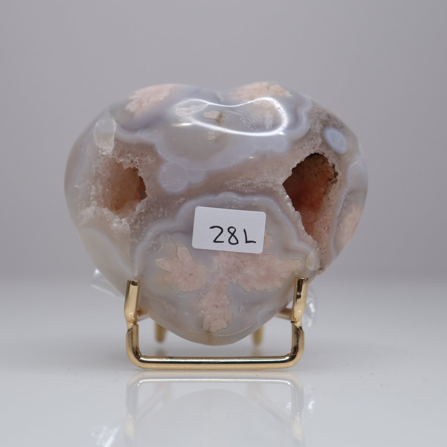 Flower Agate Heart | 20