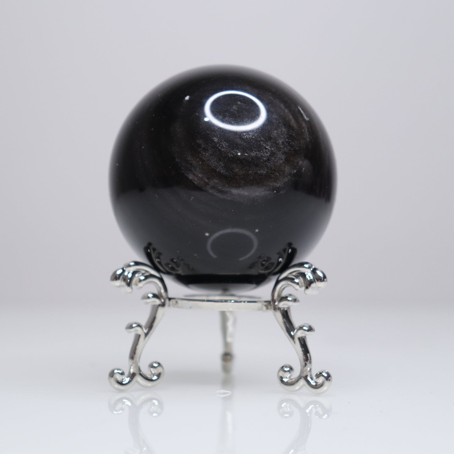 Silver Sheen Obsidian Sphere | 2