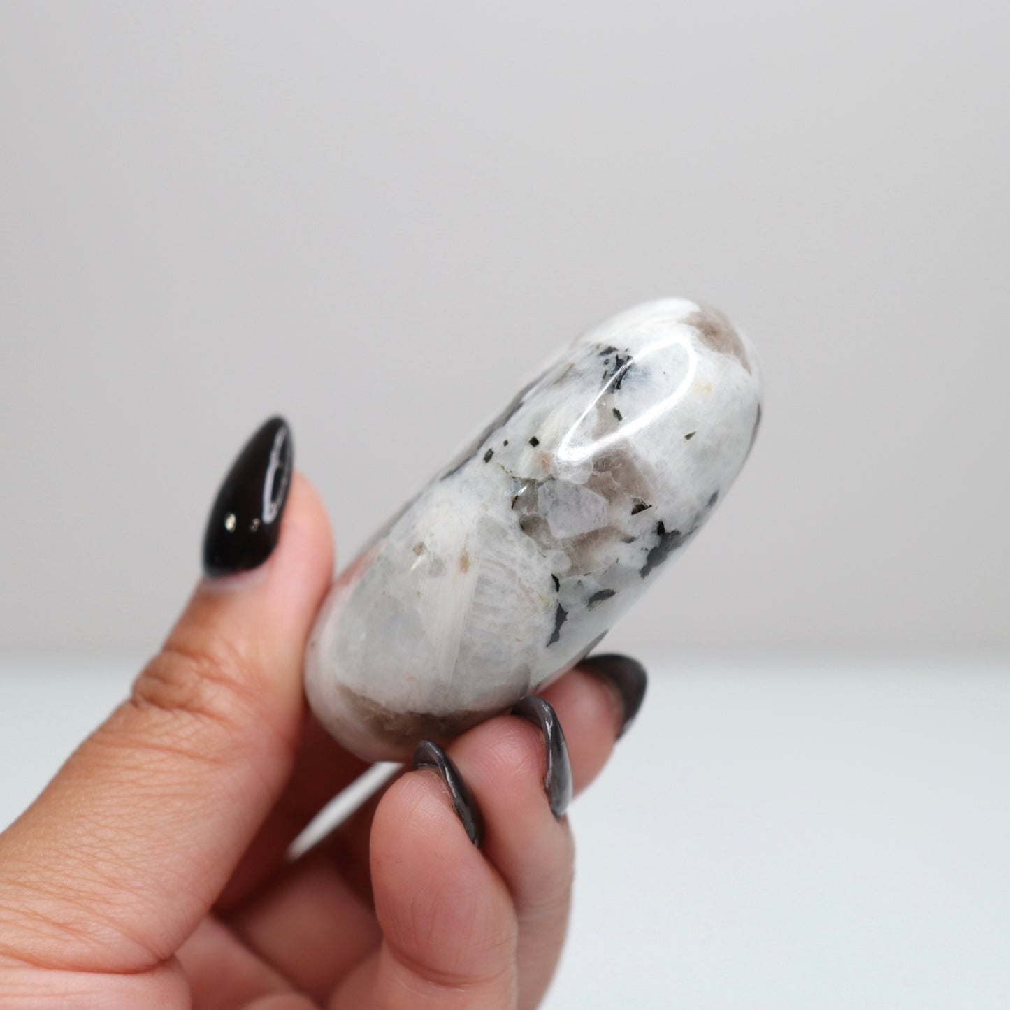 Rainbow Moonstone Palm Stone 66
