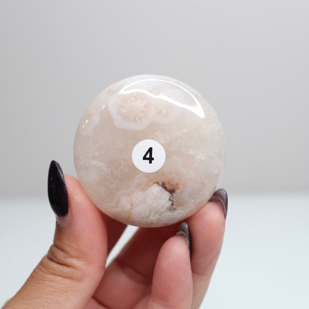 Flower Agate Round Palm | 4