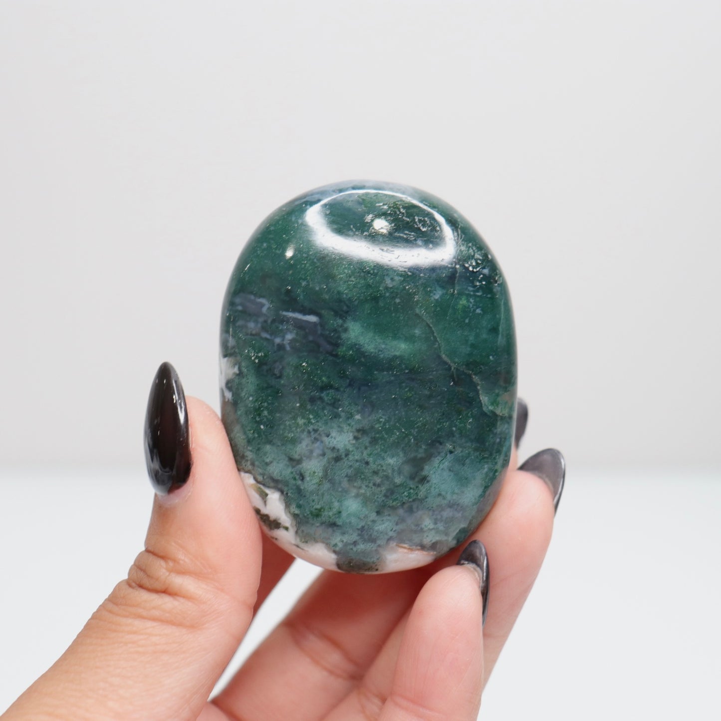 Moss Agate Palm Stone 31