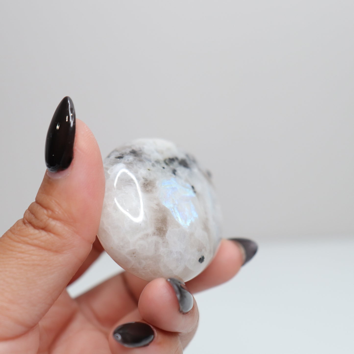 Rainbow Moonstone Palm Stone 59
