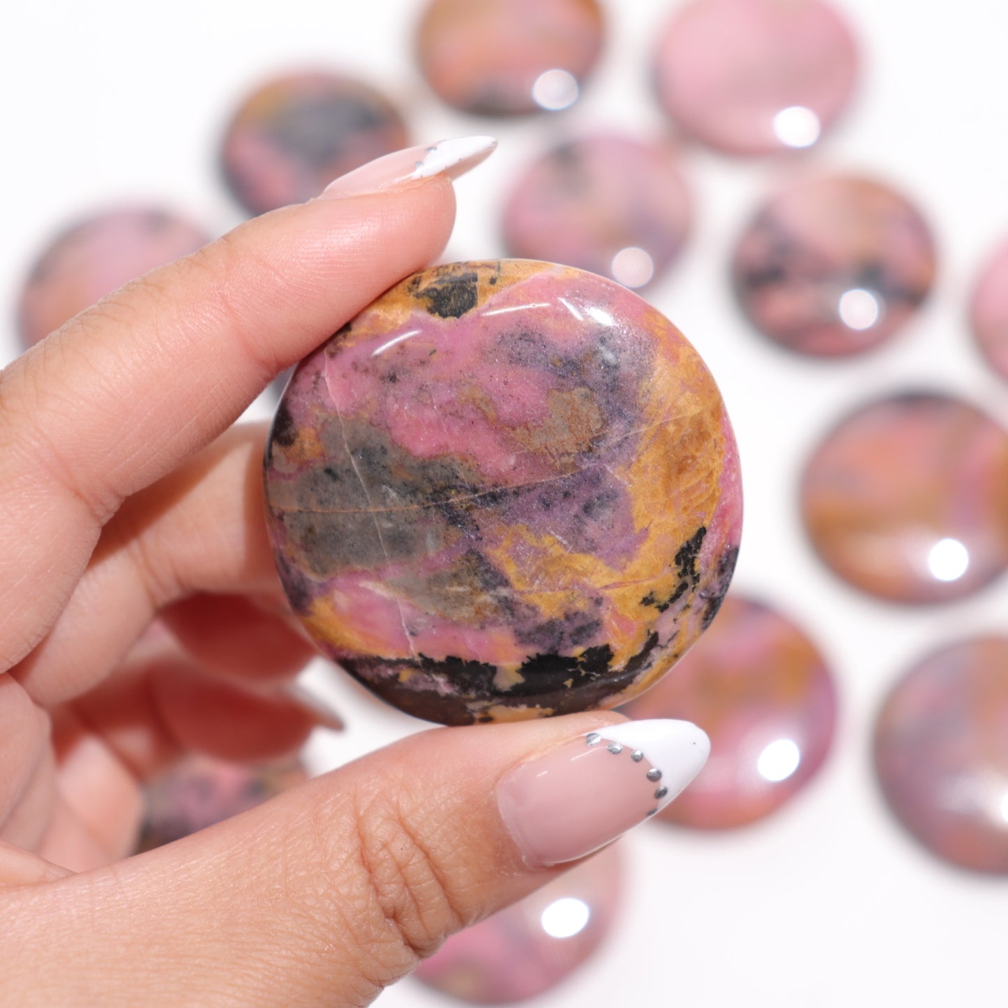 Rhodonite Flat Stones