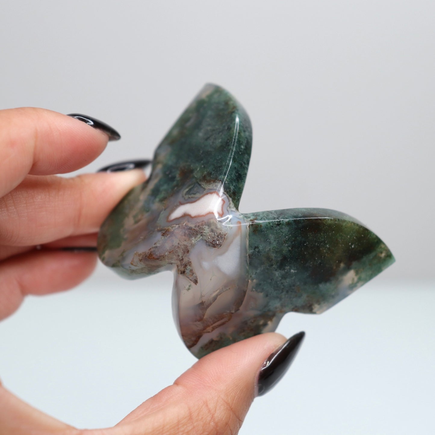 Moss Agate Butterfly 3
