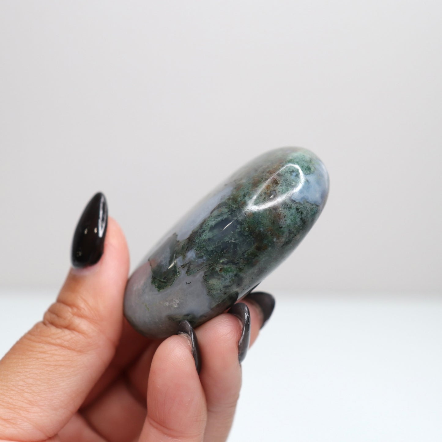 Moss Agate Palm Stone 28