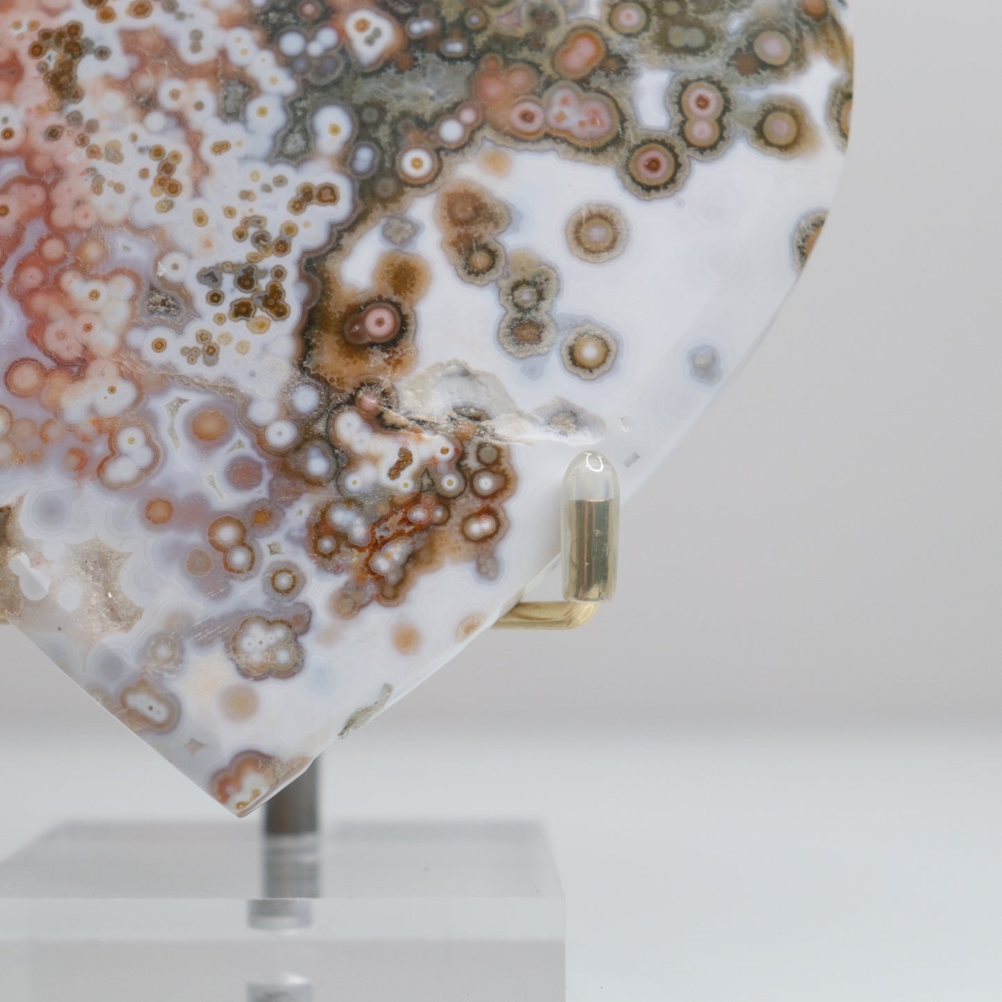 Ocean Jasper Heart w/ stand | C*