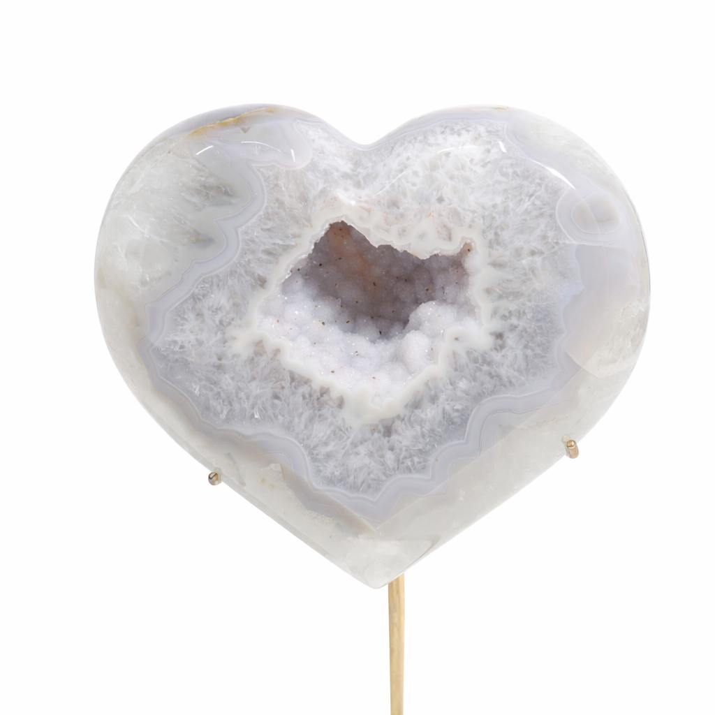Druzy Agate Heart | XL