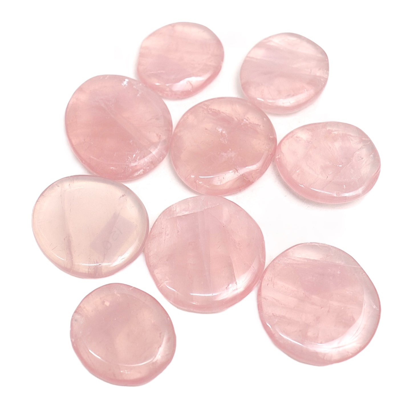 Gemmy Rose Quartz Flat Stones