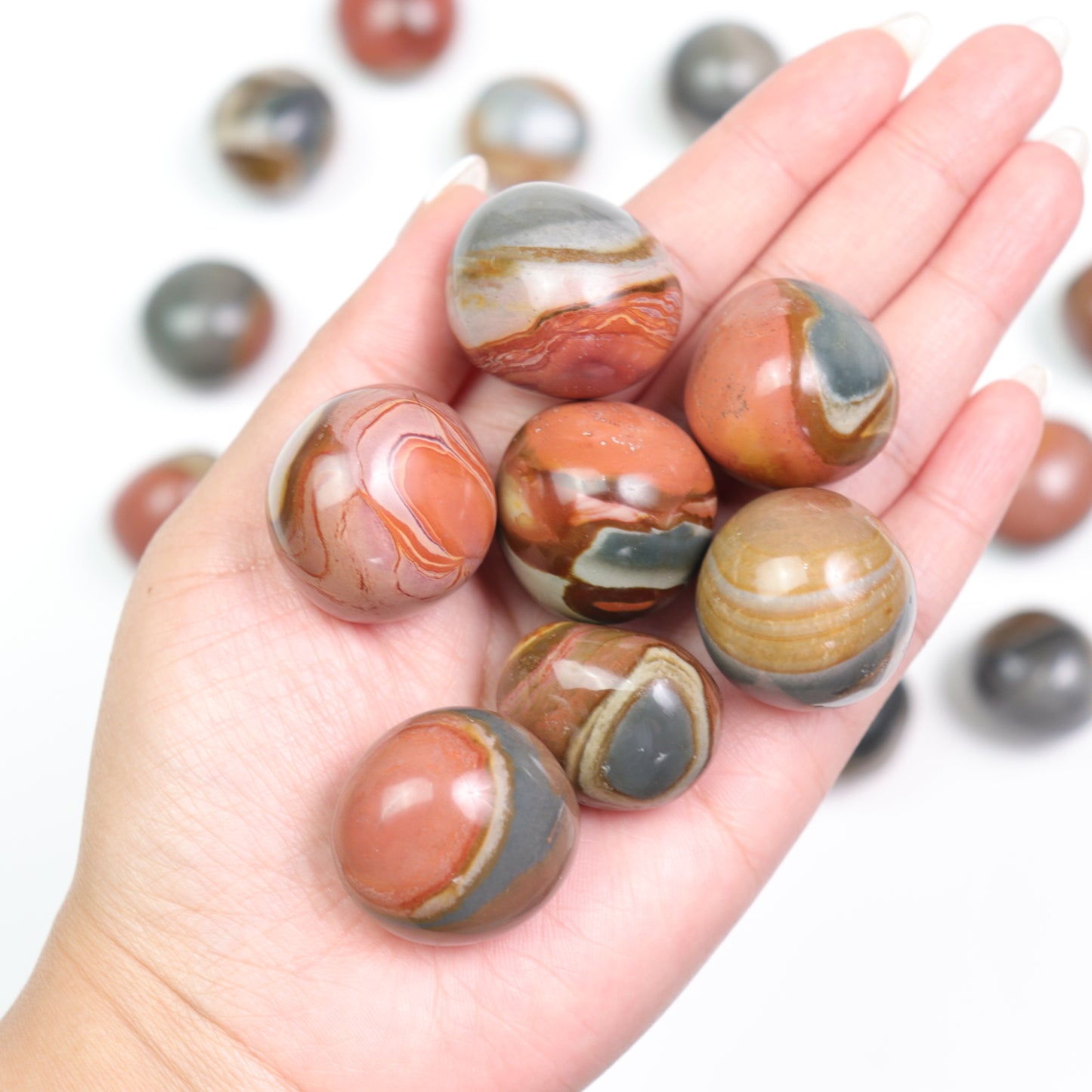 Polychrome Jasper Tumbles | Large