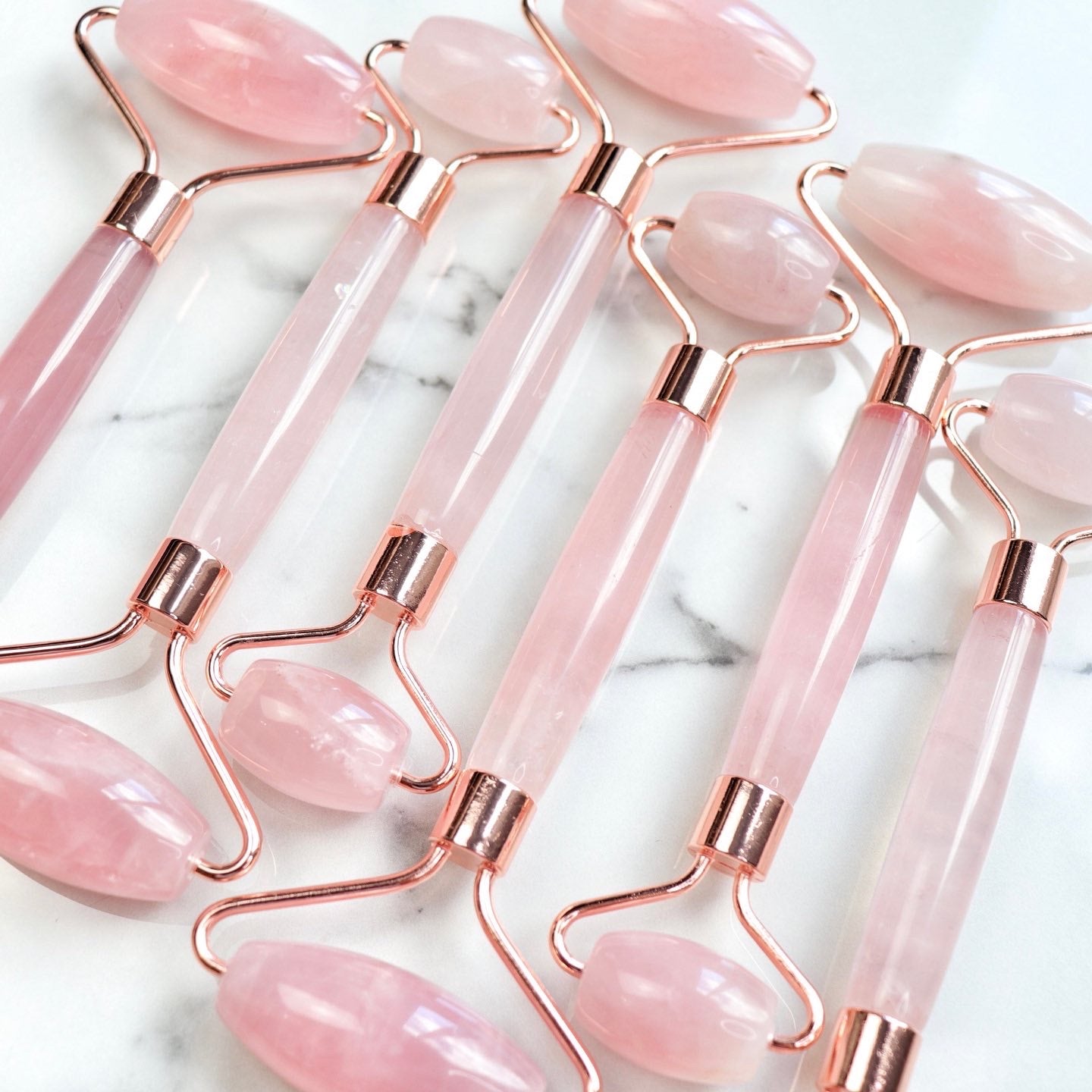 Rose Quartz Face Roller - Crescents & Crystals