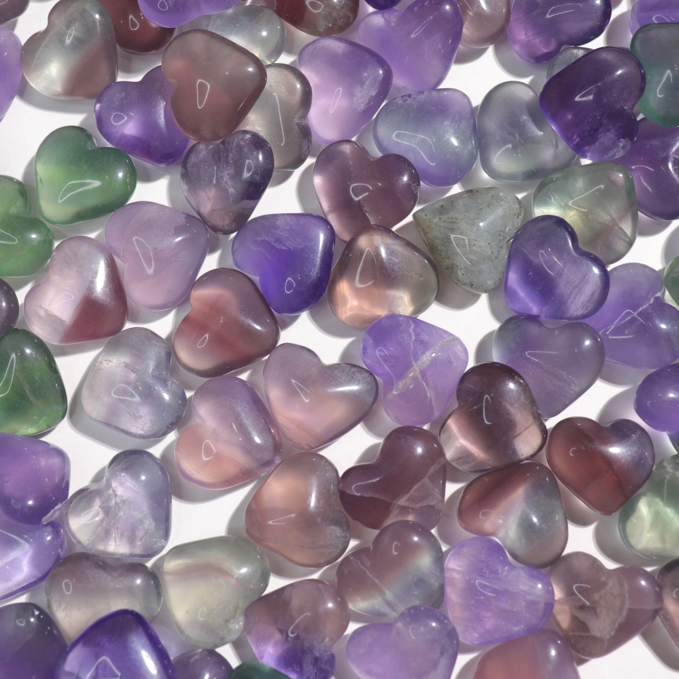 Fluorite Mini Hearts | Set of 5