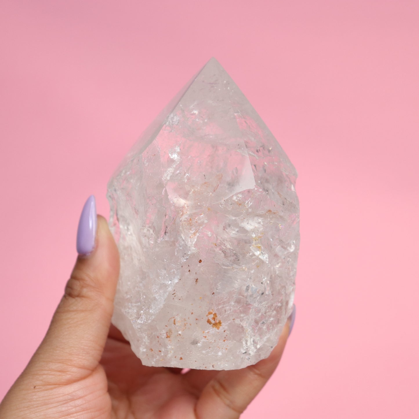 Clear Quartz Top Polished Point- Crescents & Crystals
