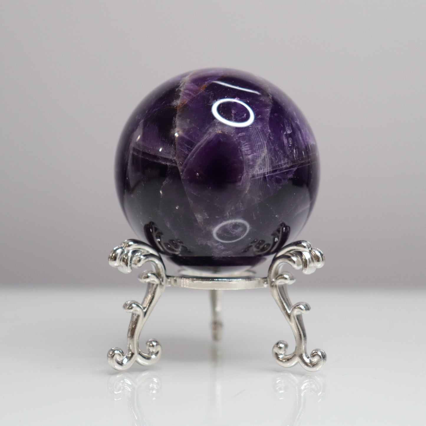Dream Amethyst Sphere- Crescents & Crystals