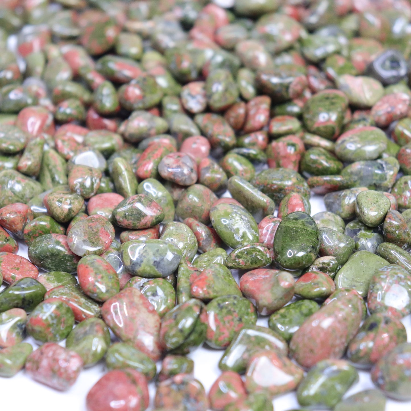Unakite Chips - Crescents & Crystals