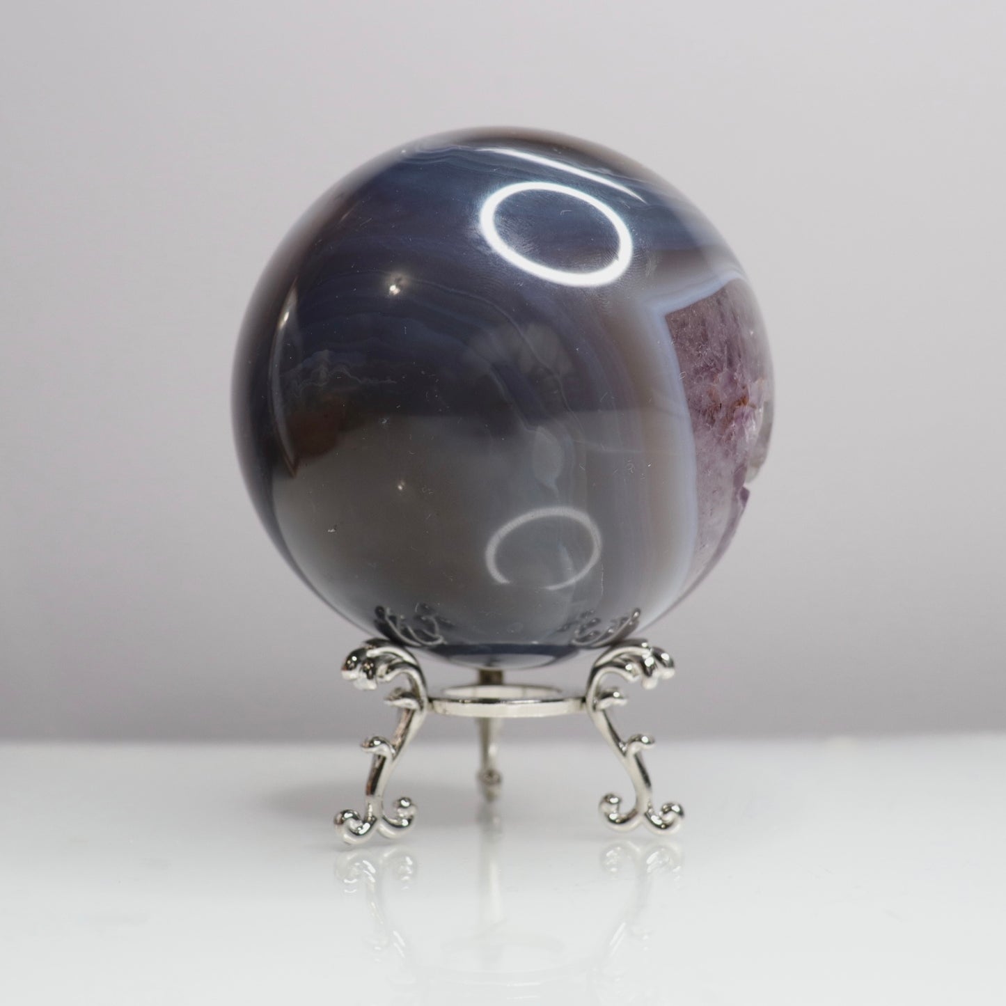 Amethyst Agate Sphere
