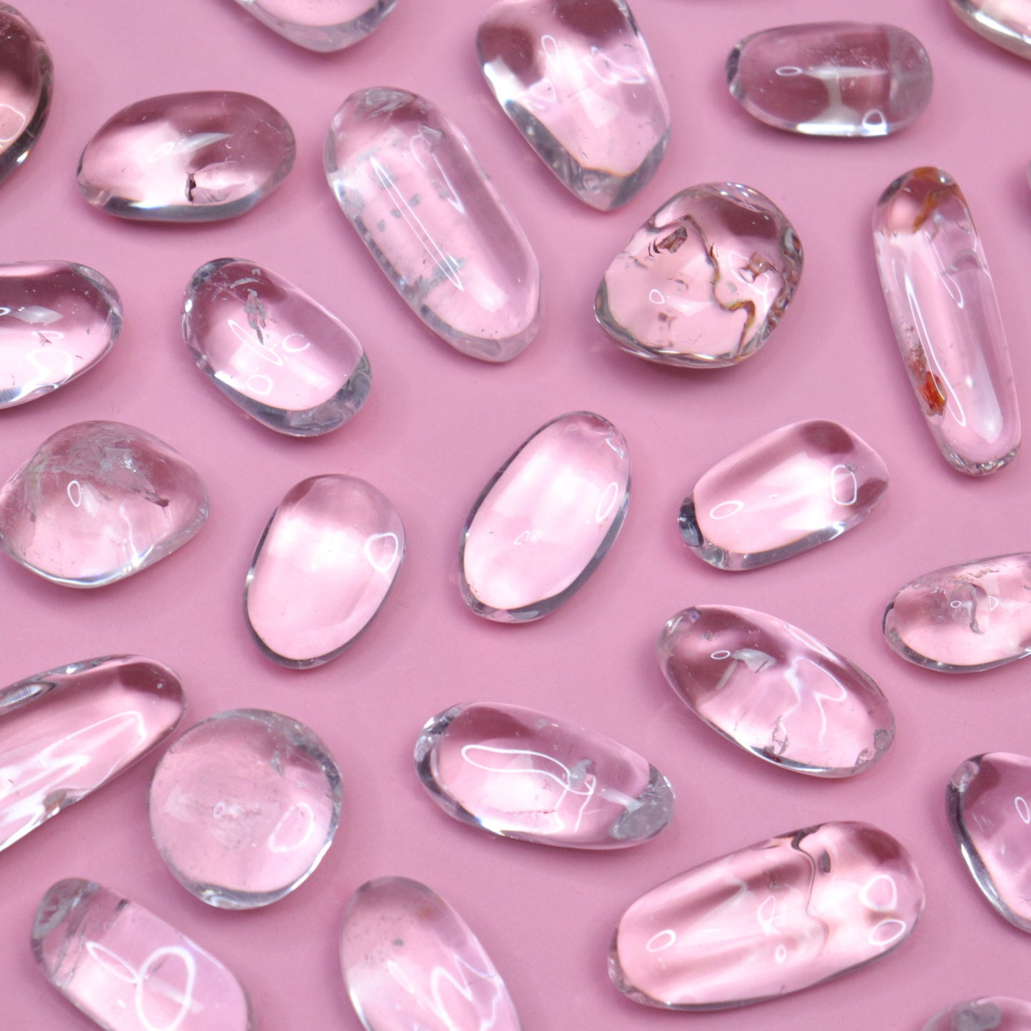 Clear Quartz Tumbles- Crescents & Crystals
