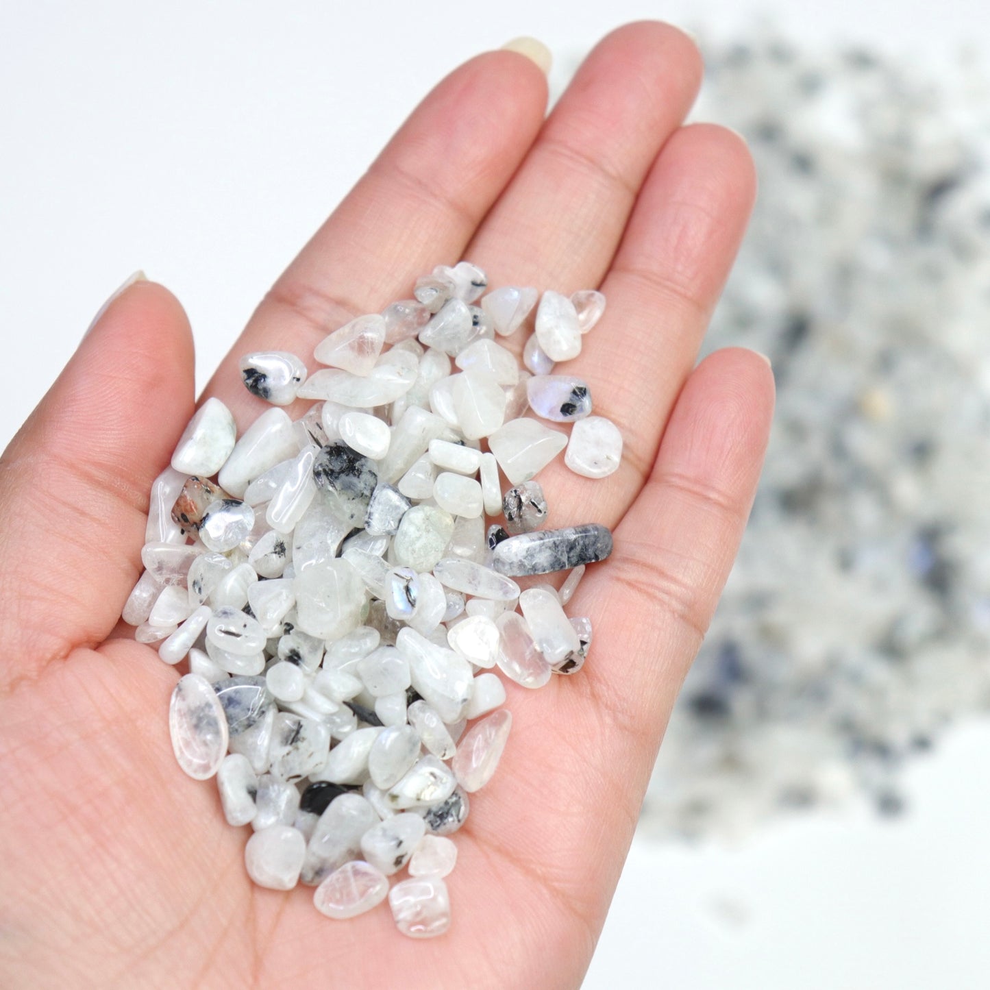 Rainbow Moonstone Chips 60g | Size 2