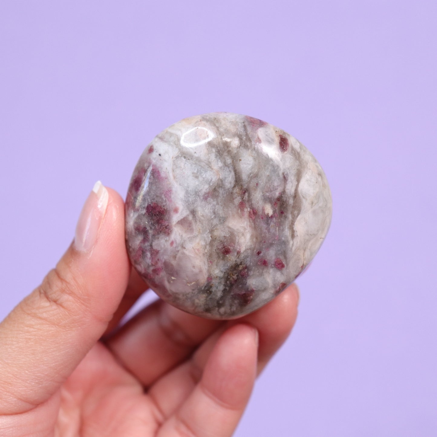 Rubellite Palm Stone 63