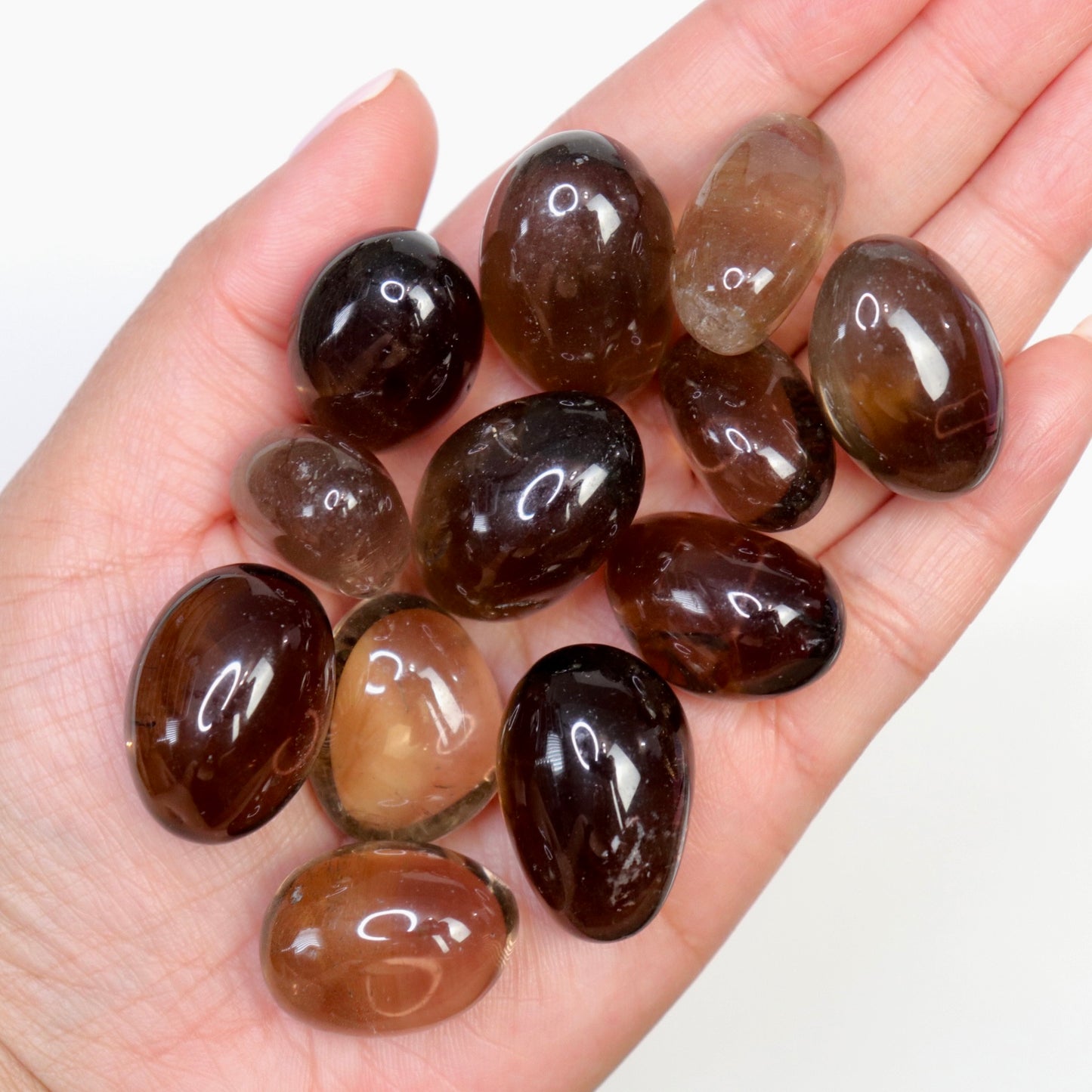 Smoky Quartz Tumbles - Crescents & Crystals