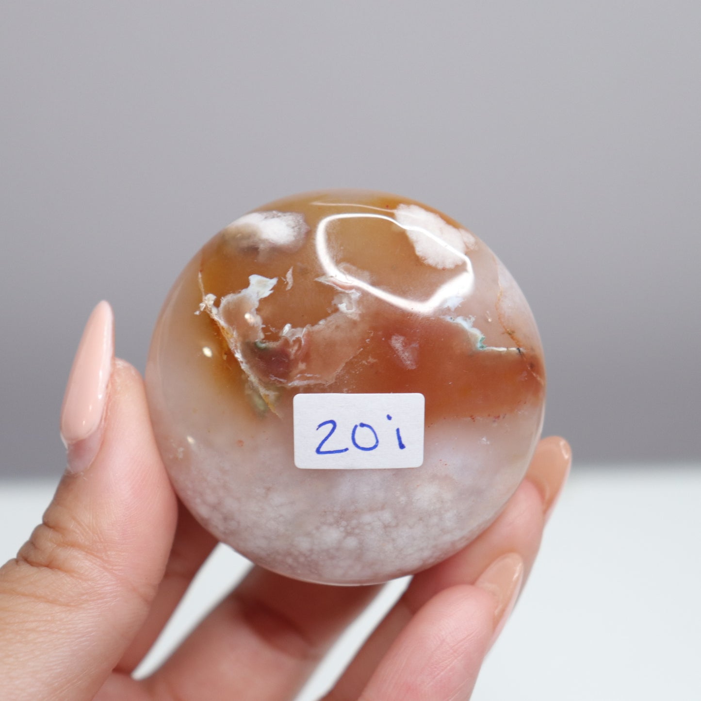Flower Agate Round x Pink Amethyst | 12