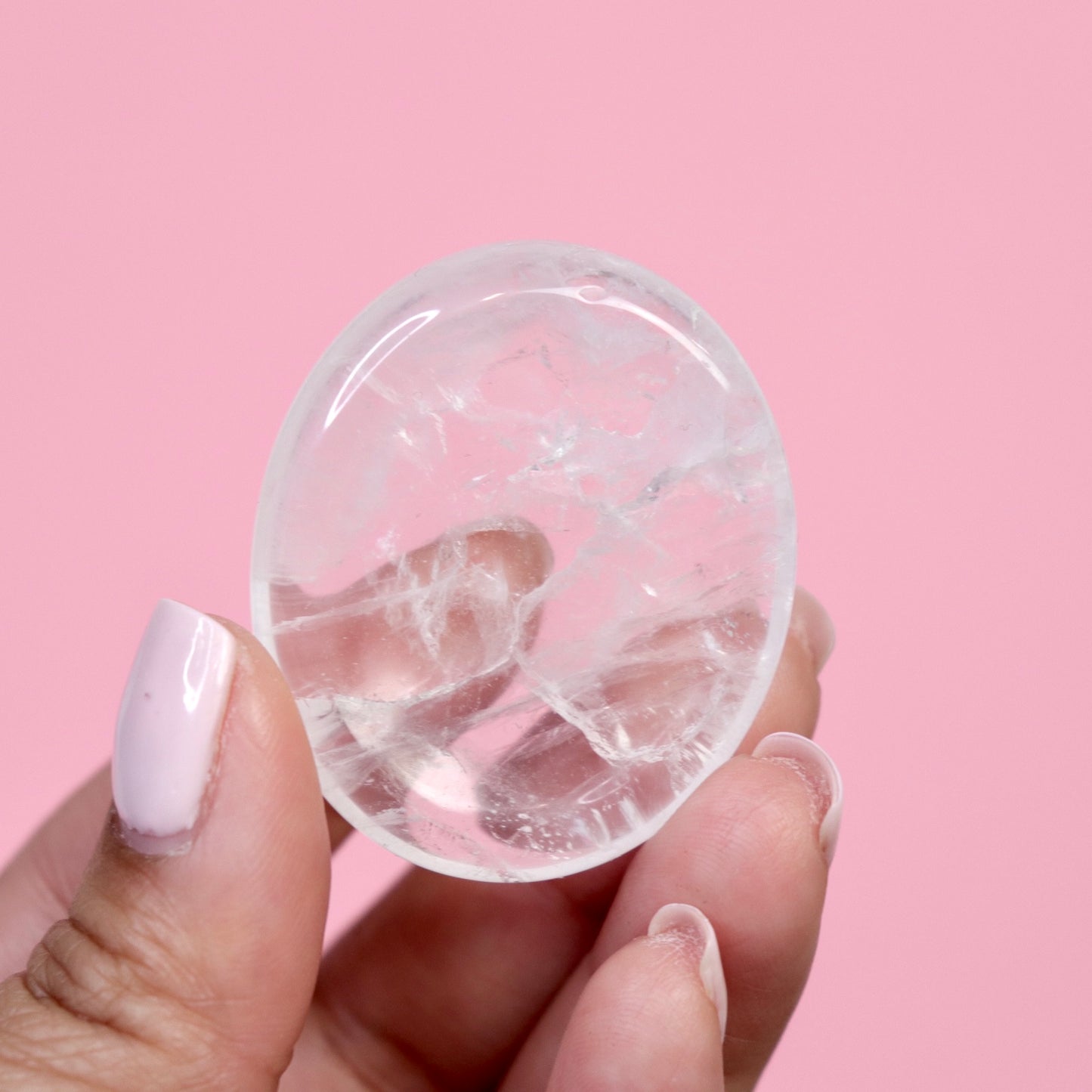 Clear Quartz Soothing Stone- Crescents & Crystals