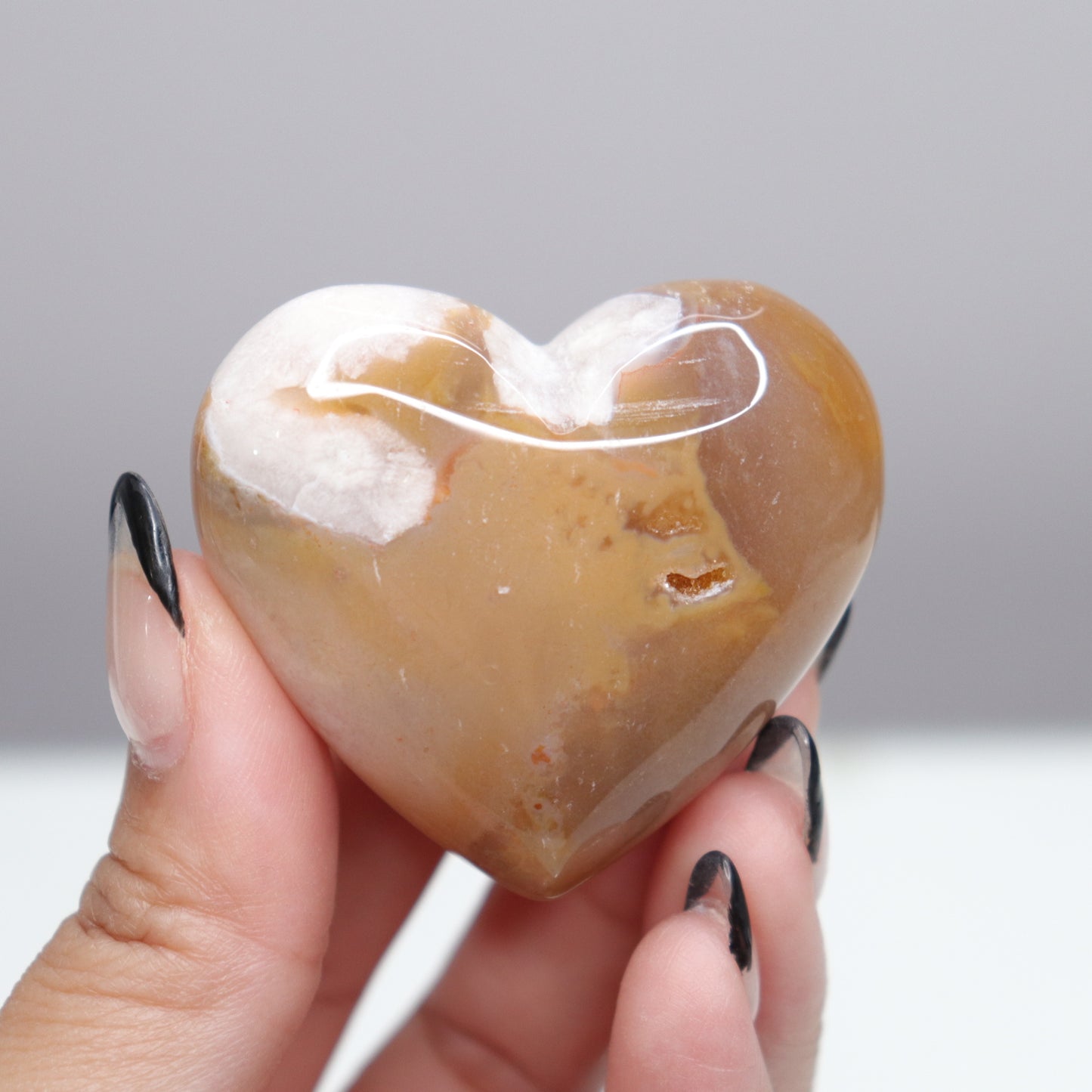 Flower Agate Heart | 5
