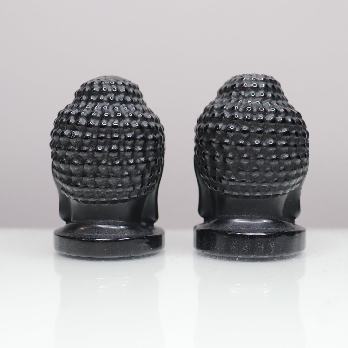 Black Obsidian Buddha Heads | 3.2"