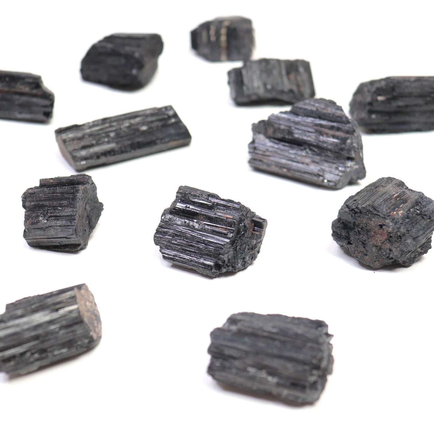 Raw Black Tourmaline Chunk- Crescents & Crystals