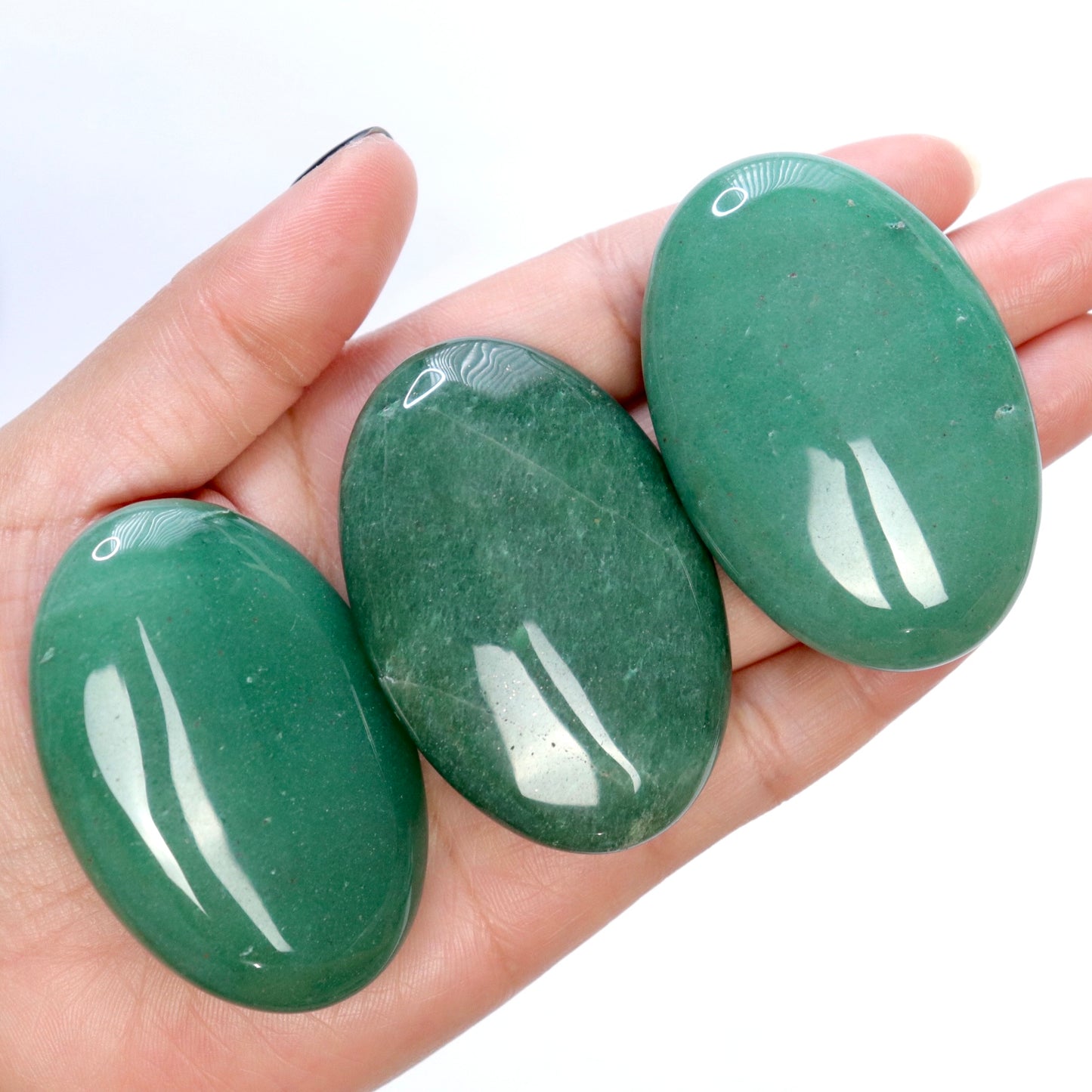 Green Aventurine Palm Stones